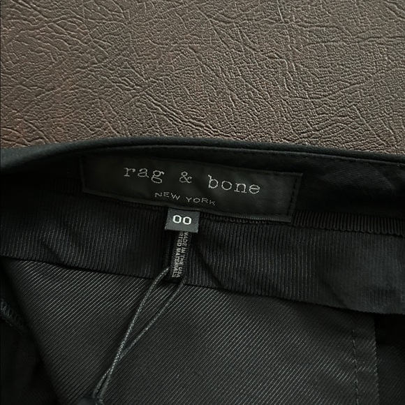 Women’s Rag Bone Black Sz 00 Meki Side Stripe Pants Triacetate/Poly Blend - Picture 8 of 9